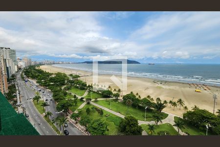 Vista da Sala de apartamento para alugar com 3 quartos, 146m² em José Menino, Santos