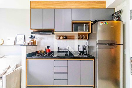 Cozinha de apartamento à venda com 2 quartos, 33m² em Jardim Celeste, São Paulo