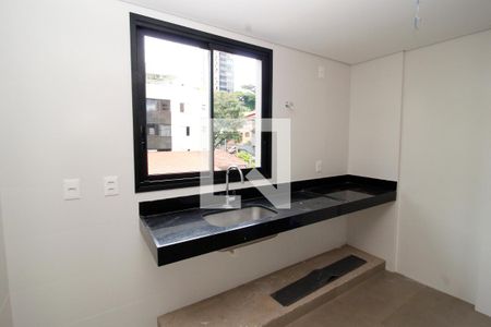 Cozinha de apartamento à venda com 3 quartos, 81m² em Santo Antônio, Belo Horizonte