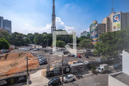 Sala - Vista de apartamento para alugar com 1 quarto, 46m² em Cerqueira César, São Paulo