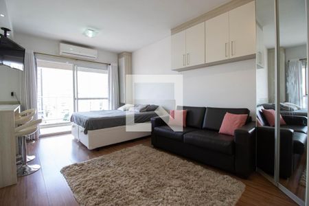 Quarto - Sala de apartamento para alugar com 1 quarto, 37m² em Brooklin Paulista, São Paulo