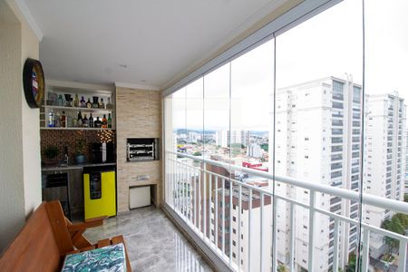 Varanda da Sala de apartamento à venda com 3 quartos, 115m² em Vila Santo Antônio, Guarulhos