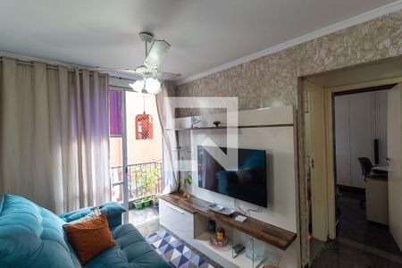 Sala de Estar de apartamento à venda com 2 quartos, 58m² em Jardim Ubirajara, São Paulo