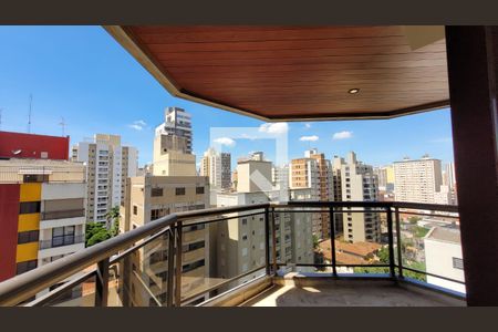 Varanda da Sala de apartamento à venda com 4 quartos, 244m² em Cambuí, Campinas