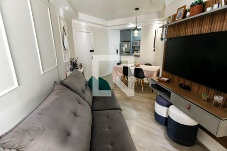 Sala de apartamento à venda com 2 quartos, 57m² em Parque Taboão, Taboão da Serra