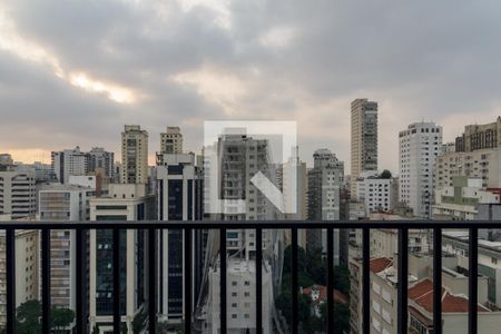 Varanda da Sala de apartamento à venda com 2 quartos, 60m² em Vila Buarque, São Paulo