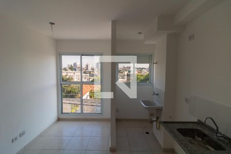 Sala/Cozinha de apartamento à venda com 1 quarto, 29m² em Vila Guilhermina, São Paulo