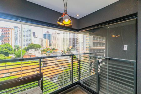 Varanda de kitnet/studio para alugar com 1 quarto, 26m² em Jardim das Acacias, São Paulo