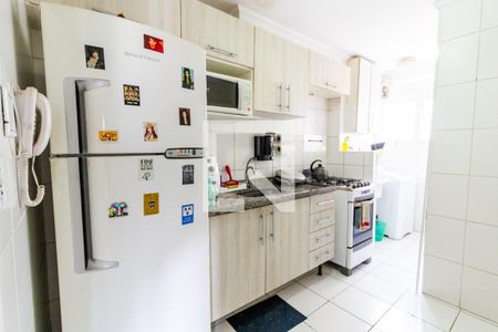 Cozinha de apartamento à venda com 2 quartos, 50m² em Parque Erasmo Assunção, Santo André