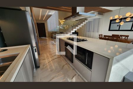 Cozinha de casa de condomínio à venda com 5 quartos, 351m² em Jardim Ermida I, Jundiaí