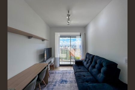 Sala de apartamento para alugar com 1 quarto, 34m² em Santo Amaro, São Paulo