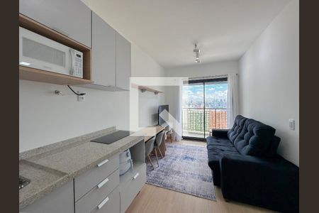 Cozinha/Sala de apartamento para alugar com 1 quarto, 34m² em Santo Amaro, São Paulo