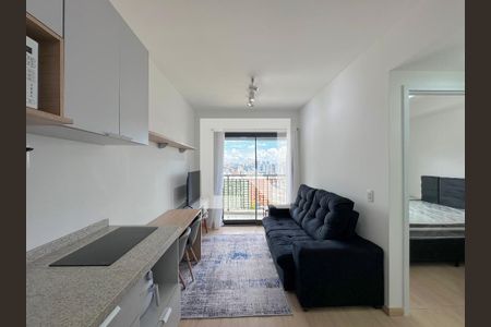 Cozinha/Sala de apartamento para alugar com 1 quarto, 34m² em Santo Amaro, São Paulo