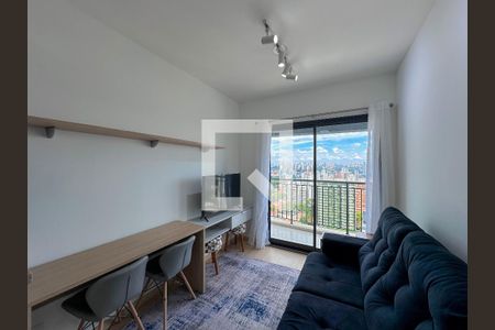 Sala de apartamento para alugar com 1 quarto, 34m² em Santo Amaro, São Paulo