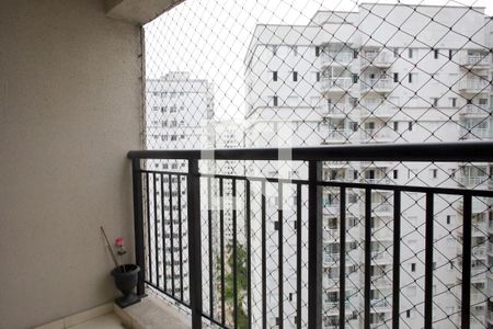 Varanda da Sala de Estar e Jantar de apartamento para alugar com 2 quartos, 62m² em Marapé, Santos