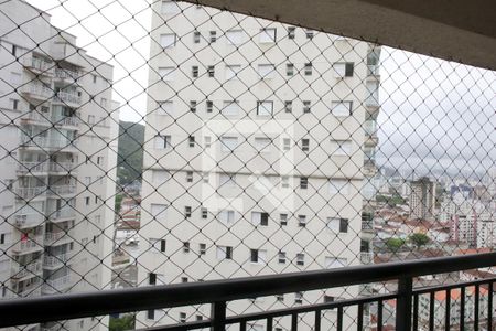 Varanda da Sala de Estar e Jantar de apartamento para alugar com 2 quartos, 62m² em Marapé, Santos