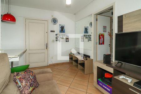 Sala  de apartamento à venda com 1 quarto, 34m² em Humaitá, Porto Alegre