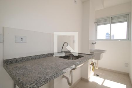 Sala/Cozinha e área de serviço de apartamento à venda com 1 quarto, 29m² em Vila Guilhermina, São Paulo