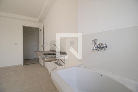 Sala/Cozinha e área de serviço de apartamento à venda com 1 quarto, 29m² em Vila Guilhermina, São Paulo