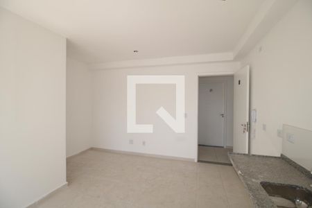 Sala/Cozinha e área de serviço de apartamento à venda com 1 quarto, 29m² em Vila Guilhermina, São Paulo