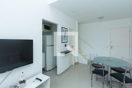 Sala de apartamento para alugar com 1 quarto, 45m² em Moema, São Paulo