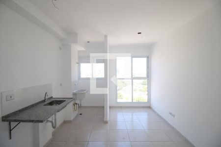 Sala/Cozinha e área de serviço de apartamento para alugar com 1 quarto, 29m² em Vila Guilhermina, São Paulo