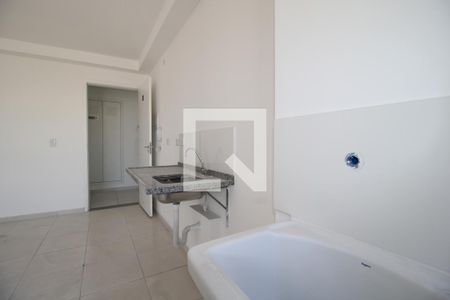 Sala/Cozinha e área de serviço de apartamento para alugar com 1 quarto, 29m² em Vila Guilhermina, São Paulo