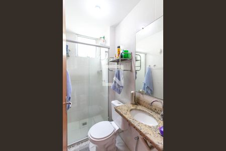 Banheiro Social de apartamento à venda com 2 quartos, 52m² em Vila Magnesita, Belo Horizonte