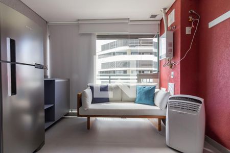 Varanda de kitnet/studio para alugar com 1 quarto, 30m² em Pinheiros, São Paulo