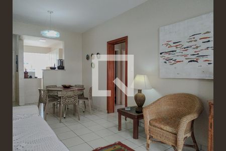 Sala de apartamento para alugar com 3 quartos, 100m² em Barra Funda, Guarujá