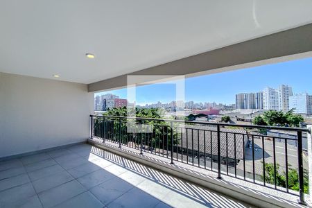 Varanda da Sala de apartamento à venda com 3 quartos, 105m² em Brás, São Paulo