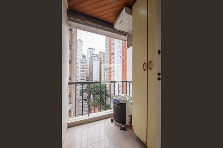Sala - Varanda de apartamento à venda com 1 quarto, 40m² em Cerqueira César, São Paulo