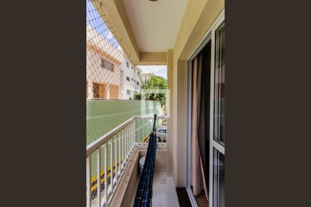 Varanda da Sala de apartamento à venda com 2 quartos, 53m² em Campestre, Santo André