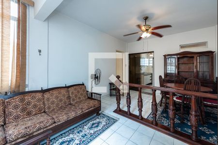 Sala de apartamento para alugar com 1 quarto, 65m² em Pompéia, Santos