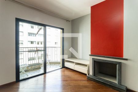 Sala - Lareira de apartamento para alugar com 3 quartos, 90m² em Santa Cecília, São Paulo