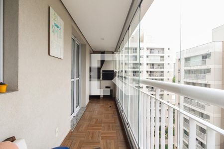 Varanda Gourmet  de apartamento à venda com 2 quartos, 70m² em Chácara Seis de Outubro, São Paulo