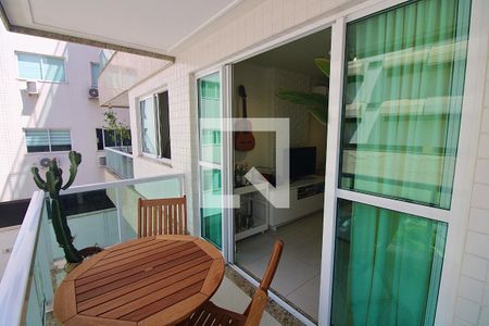 Varanda da Sala de apartamento à venda com 2 quartos, 80m² em Barra da Tijuca, Rio de Janeiro