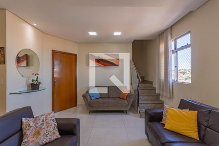 Sala de apartamento à venda com 3 quartos, 173m² em Paquetá, Belo Horizonte