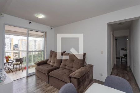 Sala  de apartamento à venda com 2 quartos, 52m² em Eldorado, Diadema