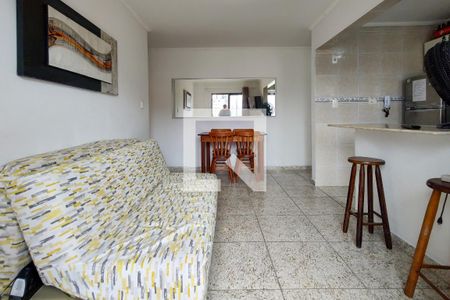 Sala de apartamento para alugar com 1 quarto, 50m² em Aviação, Praia Grande