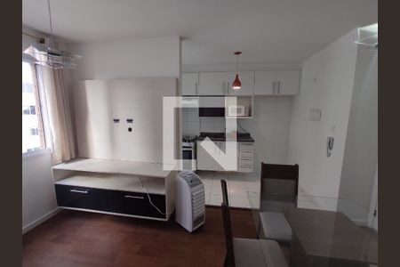 Vista da Sala para Cozinha de apartamento para alugar com 1 quarto, 32m² em Água Branca, São Paulo