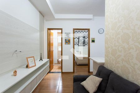 Sala de apartamento à venda com 1 quarto, 28m² em Vila Antonina, São Paulo