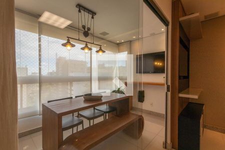 Varanda gourmet de apartamento à venda com 3 quartos, 111m² em Buritis, Belo Horizonte