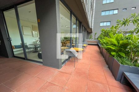 Área comum - Salão de festas de kitnet/studio à venda com 1 quarto, 28m² em Pinheiros, São Paulo