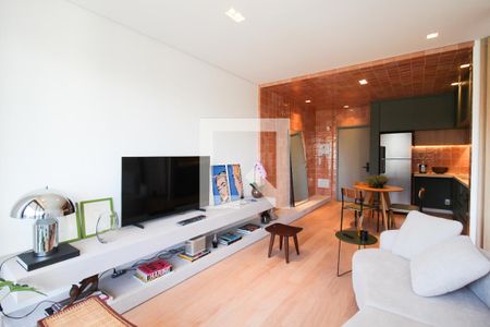 Sala de apartamento à venda com 1 quarto, 57m² em Vila Olímpia, São Paulo