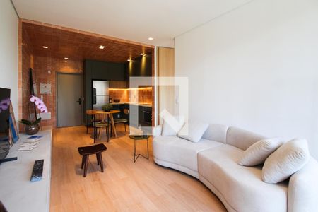 Sala de apartamento à venda com 1 quarto, 57m² em Vila Olímpia, São Paulo