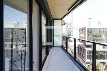 Varanda  de apartamento à venda com 1 quarto, 57m² em Vila Olímpia, São Paulo