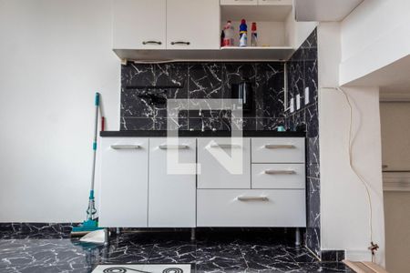 Cozinha de apartamento para alugar com 1 quarto, 45m² em Vila Tramontano, São Paulo