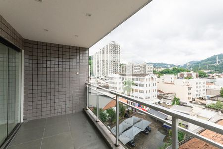 Varanda da Sala de apartamento à venda com 3 quartos, 100m² em Rio Comprido, Rio de Janeiro
