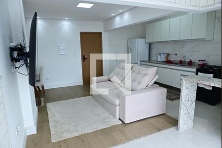 Sala de apartamento para alugar com 2 quartos, 79m² em Guilhermina, Praia Grande